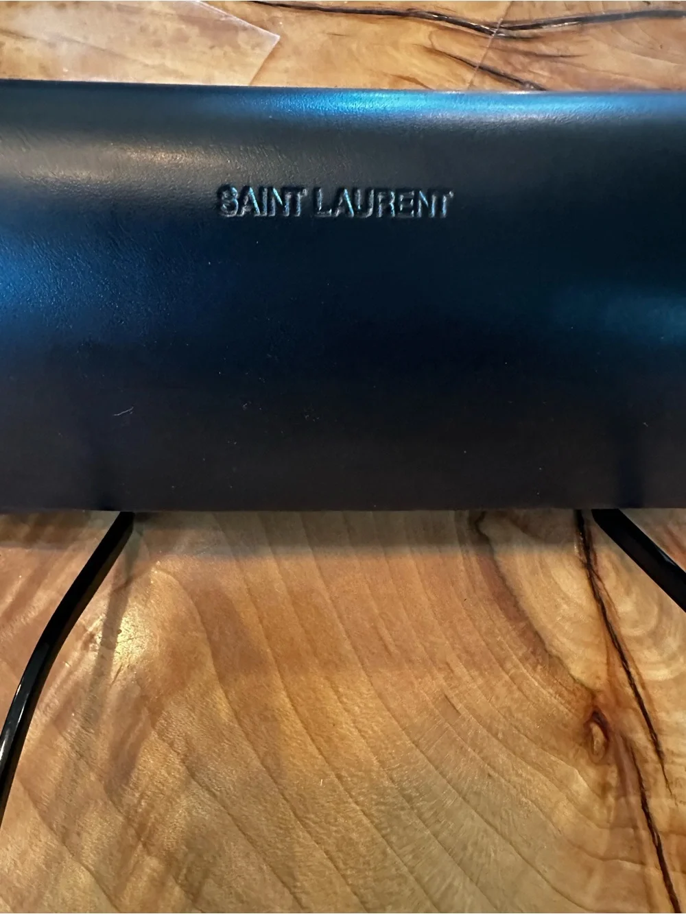 Saint Laurent Oversized Black Sunglasses with Dark Lenses